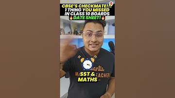 CBSE’s CHECKMATE!!? 1 Thing You Missed in Class 10 2024 Board Exam Date Sheet! 😭 #vedantuclass10