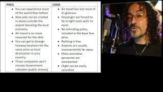 The Low cost revolution (The pros and cons of low cost airlines)