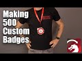 LBX Badge Creation — Part 1: Using Grid Array to Lay Out and Cut Blanks