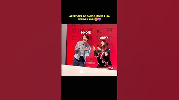 Army danced to Mona Lisa in front of J-Hope.😱🥹😍💜 She