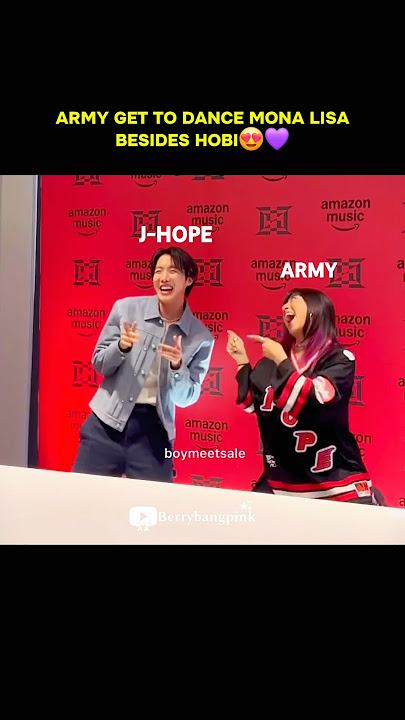 Army danced to Mona Lisa in front of J-Hope.😱🥹😍💜 She's so lucky #jhope #monalisa #shorts