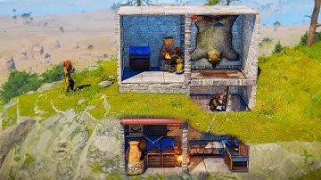 I Built an Unraidable Rock Base in Vanilla Rust