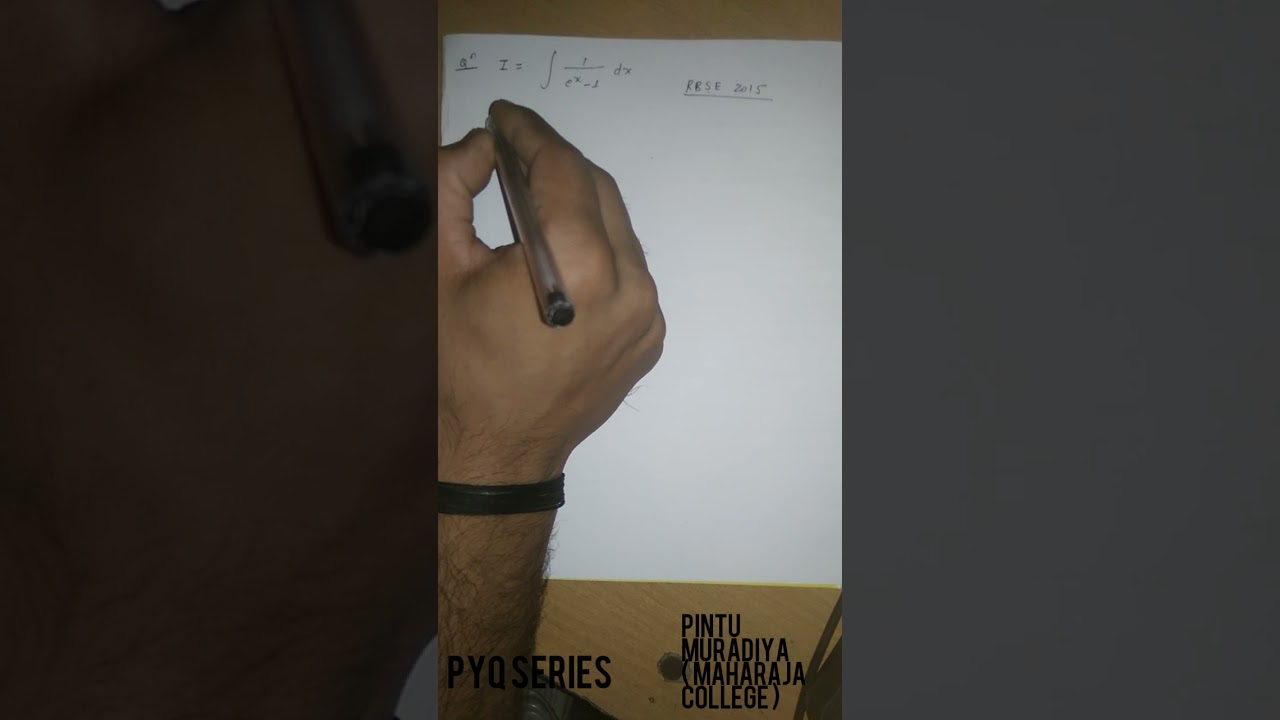 PYQ SERISE Mathematicas | Part.3 Integration| समाकलन 🙏 By Pintu Muradiya (Maharaja college Jaipur)