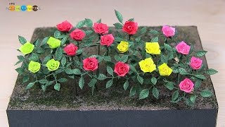 Miniature Paper Flower - Rose　ミニチュアの花　バラ作り