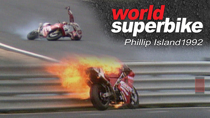 Stéphane Mertens fiery Phillip Island crash! WSBK 1992