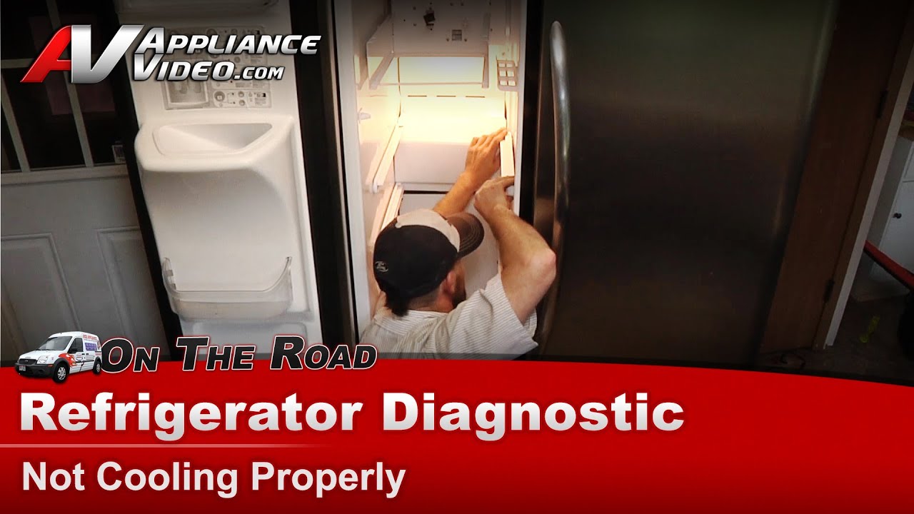 Frigidaire Refrigerator Repair - Not Cooling - Evaporator Fan Motor ...