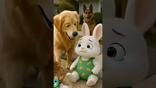 Bunny Carrying A Lighted Doll