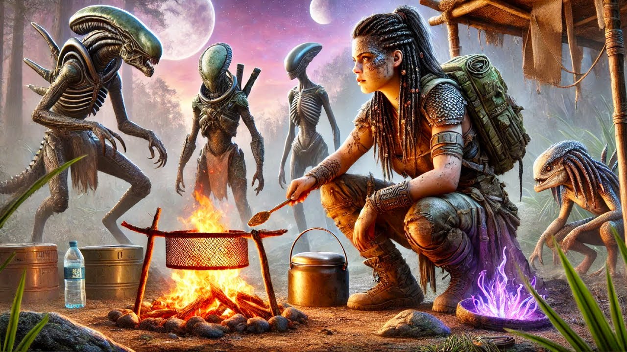 Alien Survival Game Prohibits Technology — Human Makes Soap, Fire, and Clean Water by Day 3 / HFY
