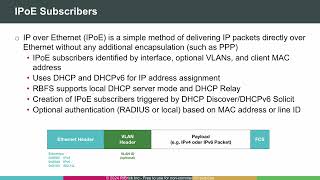 Training: Subscriber Management Part 2: IPoE