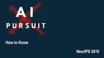 NeurIPS 2019 | How to Know