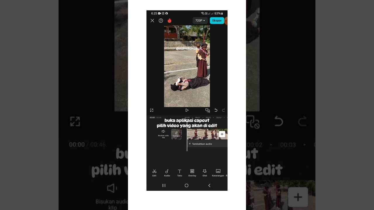 Tutorial menambahkan foto di video 