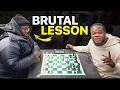 I Taught This Chess Hustler a Brutal Chess Lesson