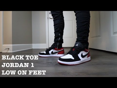 retro 1 black toe low