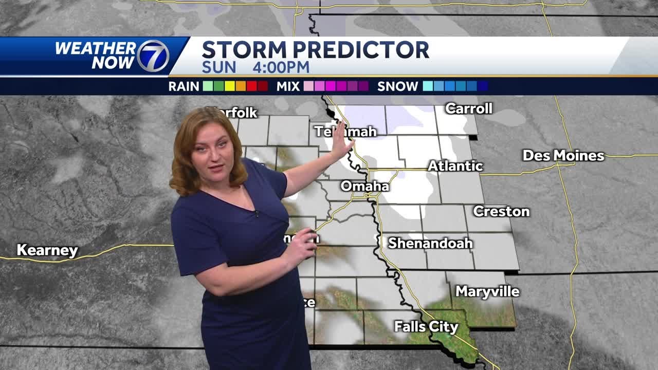 Impact weather Sunday, cold with snow chances - YouTube