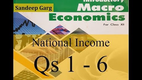 Chapter 4 Measurement of National Income Unsolved Practicals Question 1 - 6 Sandeep Garg