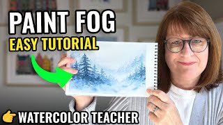 How to Paint Fog in Watercolor (Soft Misty Forest Tutorial) screenshot 4
