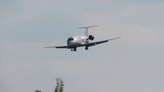 Заход и посадка Бомбардье CRJ-100ER VP-BNO