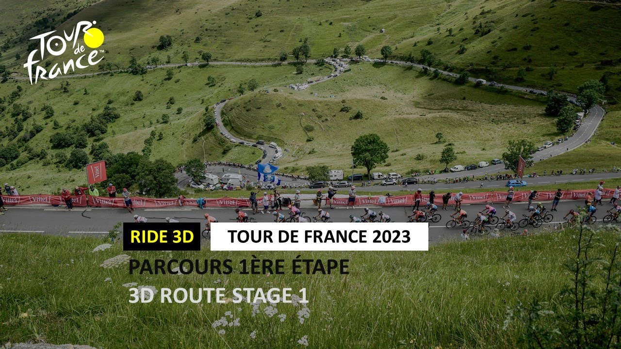 parcours 3d tour de france 2023