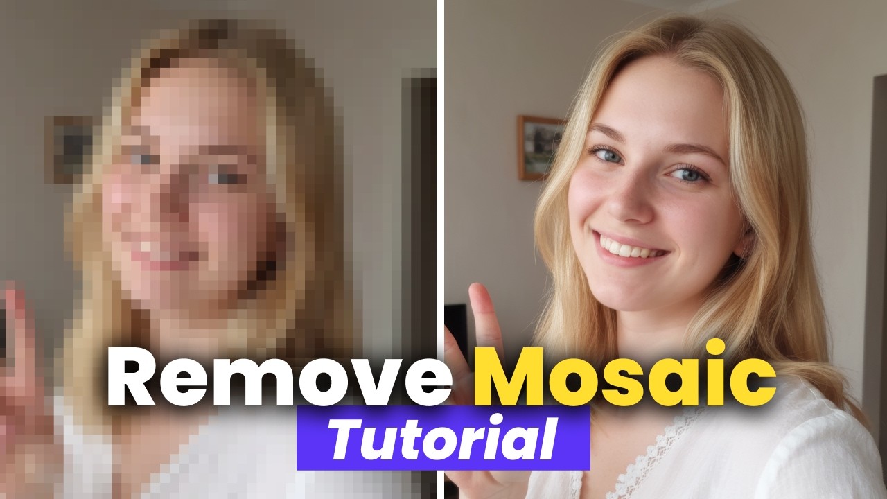 How to Remove Mosaic from Photo? Step by Step Tutorial (2025 Update ...