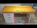 Ikea hack // Bikin meja komputer ikea // diy woodworking