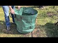 Joyhalo Reusable Yard Waste Bags, 72 Gallon Lawn And Leaf Bags 3 Pack, Heavy Duty Garden Bags With G