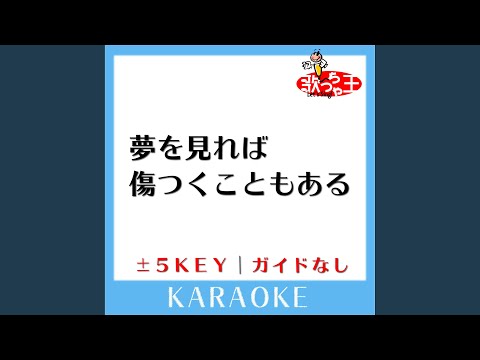 夢を見れば傷つくこともある (ガイド無しカラオケ) -5Key (原曲歌手:KinKi...