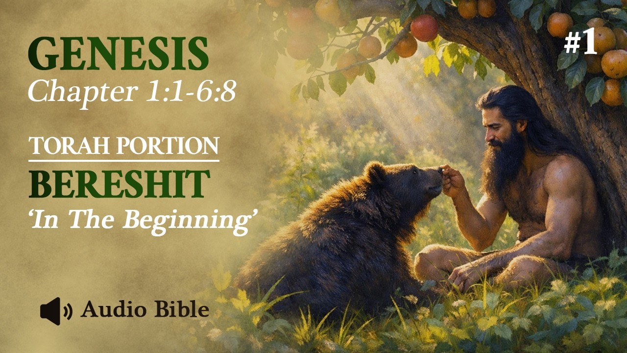 [Audio Bible] Torah Portion Bereshit - In The Beginning | Genesis 1:1-6 ...