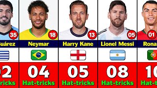 Most Hat-Tricks Scorers In International Football History.
