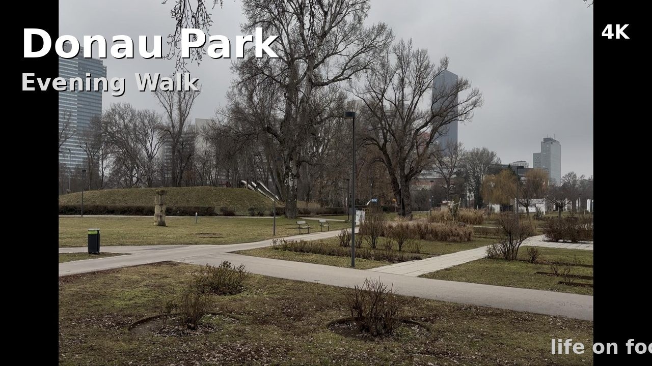 Nature in the City 🌳 Quiet Winter Walk through Vienna’s Donaupark (Relaxing Ambience)