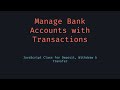 JavaScript BankAccount Class | Transfer Money Between Accounts