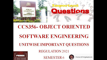 CCS356 Object Oriented Software Engineering Important Questions | Easy Pass