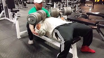 Joey Pyontka crushing heavy dumbell