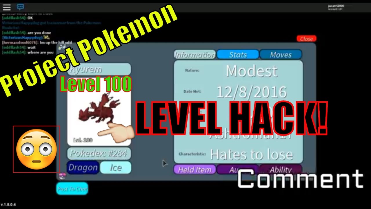 Project Pokemon How To Level Up 0 100 Fast Hack Glitch Cheat - roblox project pokemon games