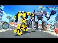 Mech Futuristic Robot Car Jet Transformers City Battle - Android Gameplay