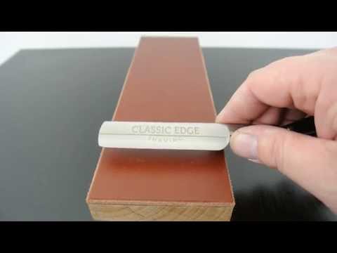How To Strop a Straight Razor By The Classic Edge Shaving Store