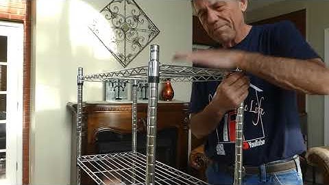 Easy Instructions on How to Assemble an Easy Home 4 Tier Chrome Shelf Purchased from Aldi