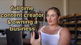 A day in the life of a business owner + content creator