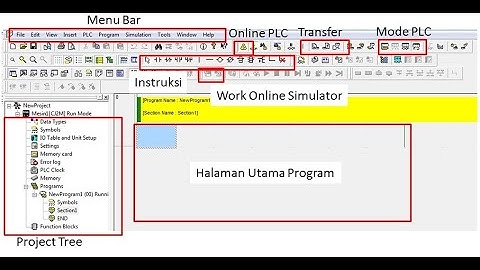 Dasar Pemrograman CX PROGRAMMER #tutorial dasar PLC OMRON
