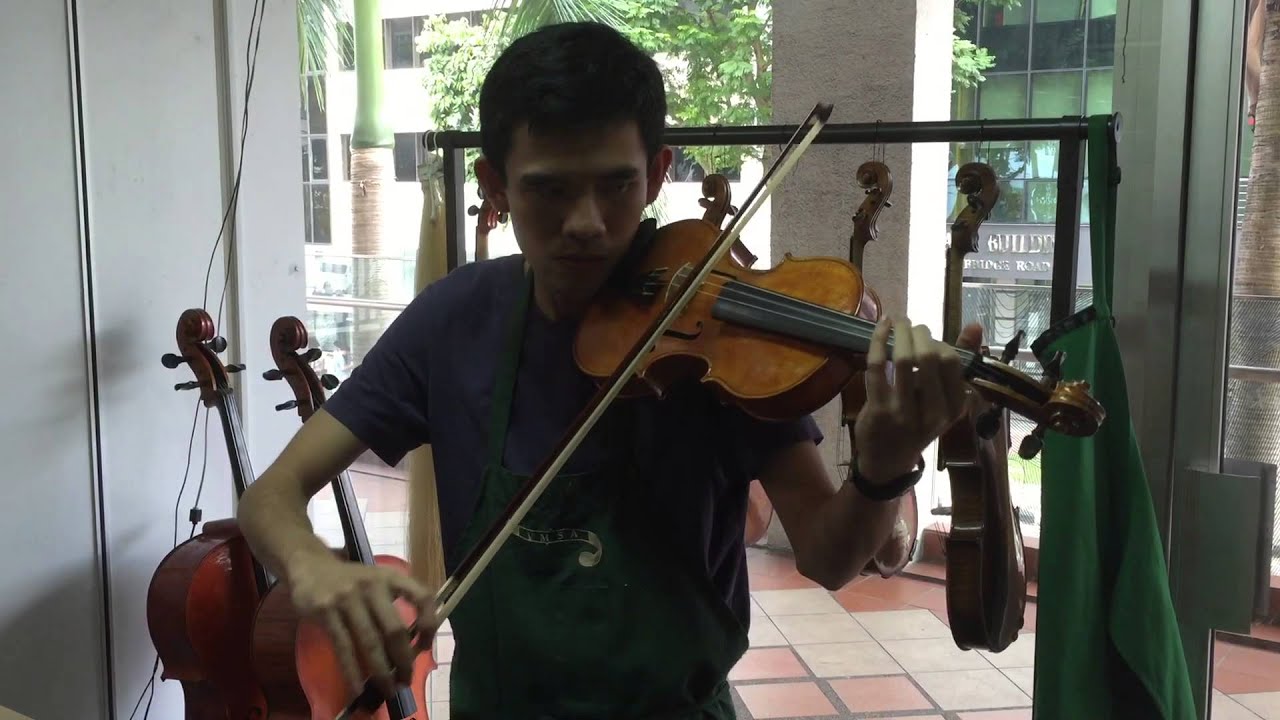 Violin made in Singapore YouTube