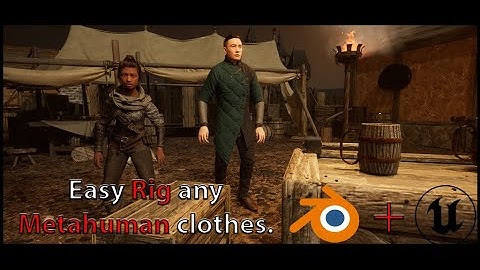 Rig absolutely any clothing to the Metahuman | Blender + Unreal 5