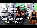 WHAT I EAT IN A DAY VEGAN & MACRO | 8 Week Fitness Challenge