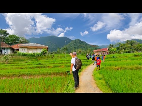 Suasana Kampung Terindah,,Bocil Bocil Meramaikan Kampung Pengrajin Bambu ini