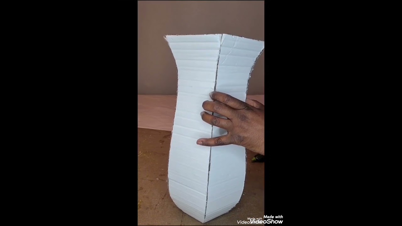 DIY🌸 GINGER JAR VASE ONLY CARDBOARD NOT PLASTER! GINGER JAR SOLO DE CARTON NO YESO! ASLO TU MISMA.