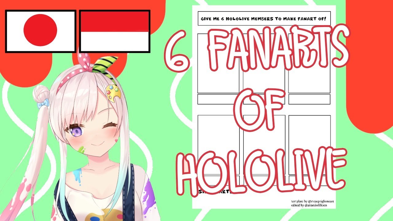 【Airani Iofifteen】6 Fanarts of Hololive SENPAIS! [JP, IND]