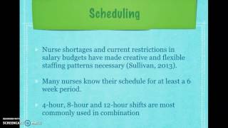 Staffing and Scheduling