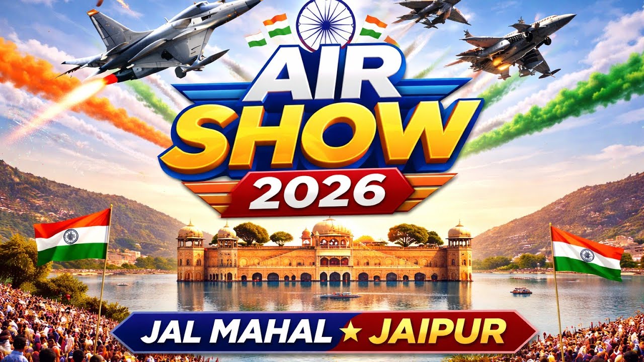 Jaipur Air Show 2026 | Fighter Jets Over Jal Mahal 🇮🇳 #JaipurAirShow  #IndianAirForce #JalMahal 