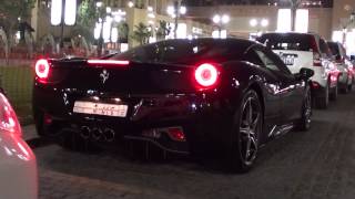 start-up Ferrari 458 Italia - JBR The Walk Dubai Marina