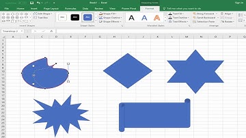 How to Edit Shape or Object with Edit Points in Microsoft Excel 2017