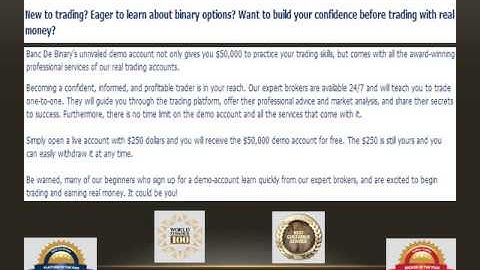 binary options demo account