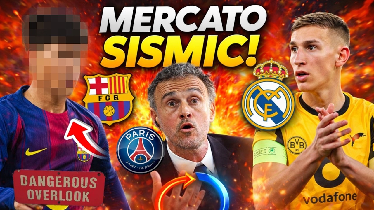 Real Madrid–Mercato : après le Barça, Paris prépare un GROS coup offensif 🔥